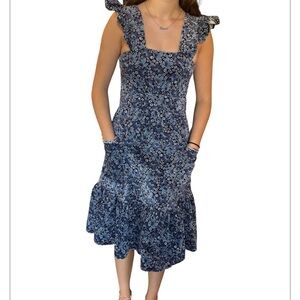 Vintage 70s homemade corduroy ruffle strap babydoll